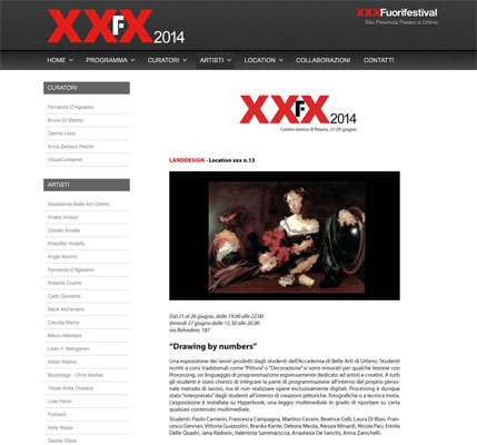 WebSite XXXFuorifestival 2014