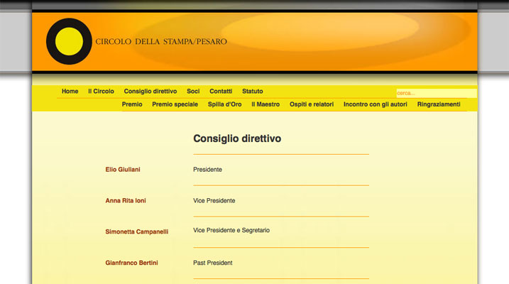 WebSite Circolo della Stampa