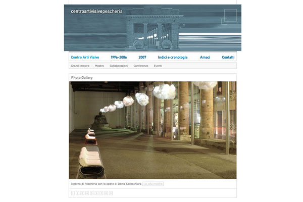 WebSite Centro Arti Visive Pescheria