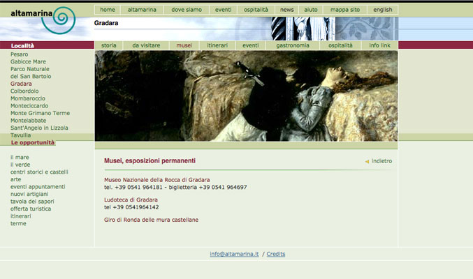 WebSite archivio Gianni Sassi